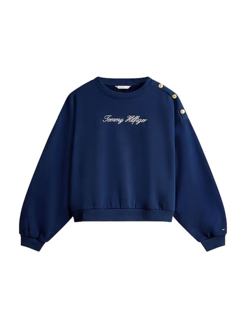 Felpa con bottoni dorati Tommy Hilfiger | WW0WW48783C1G